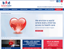 Tablet Screenshot of heartcareintl.org